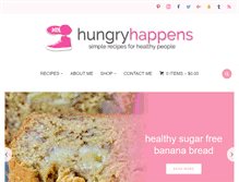 Tablet Screenshot of hungryhappens.com